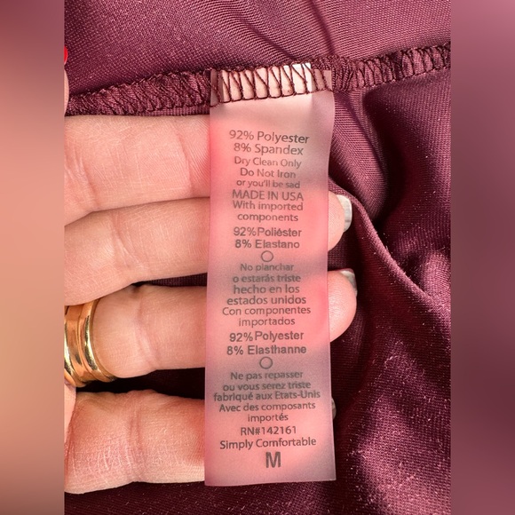 LuLaRoe Sarah Duster Velvet Open Front Maxi Cardigan Burgandy Medium 10/12 Soft - Picture 5 of 6